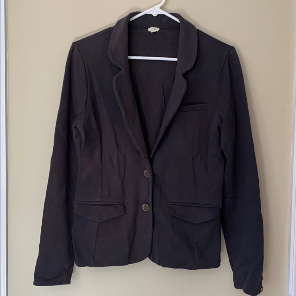 J. Crew Charcoal Sweatshirt Blazer
